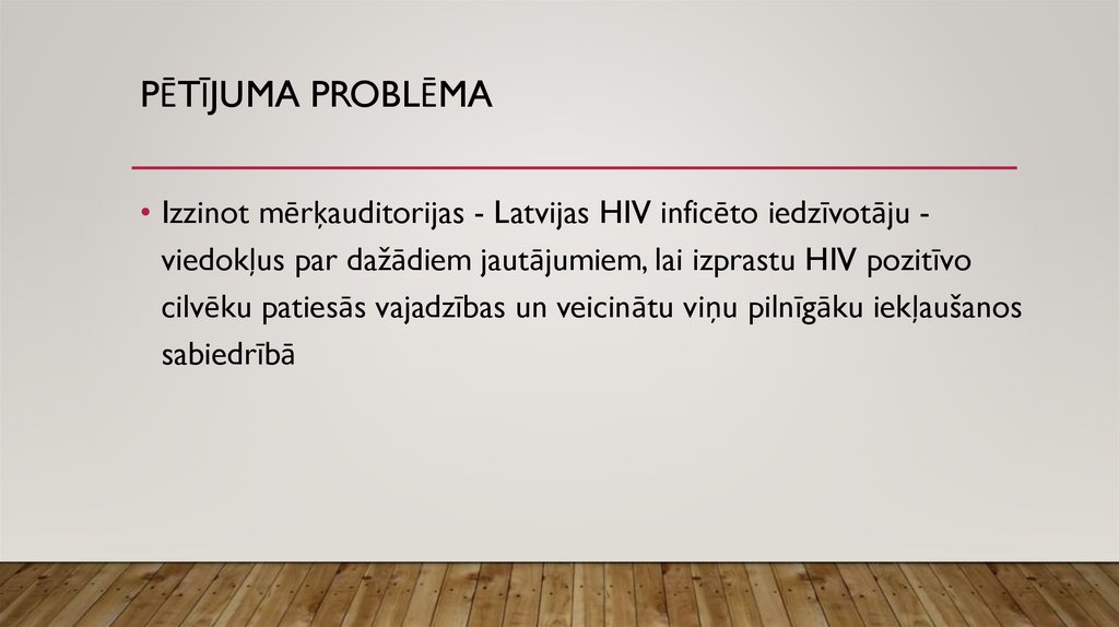 Pētījuma problēma