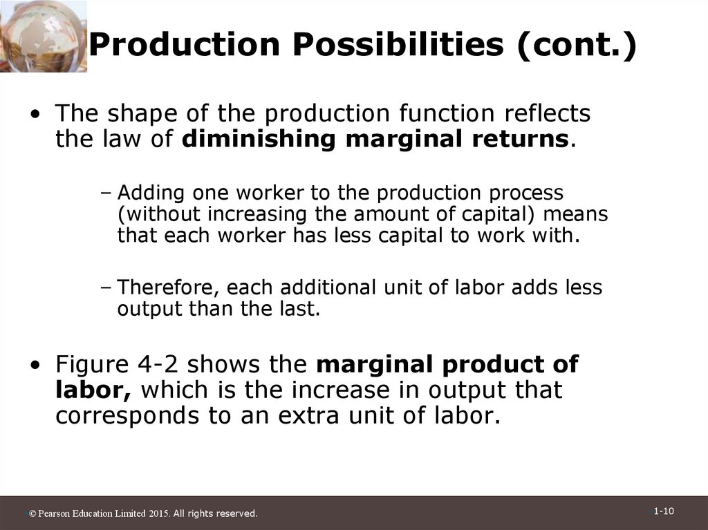 Production Possibilities (cont.)