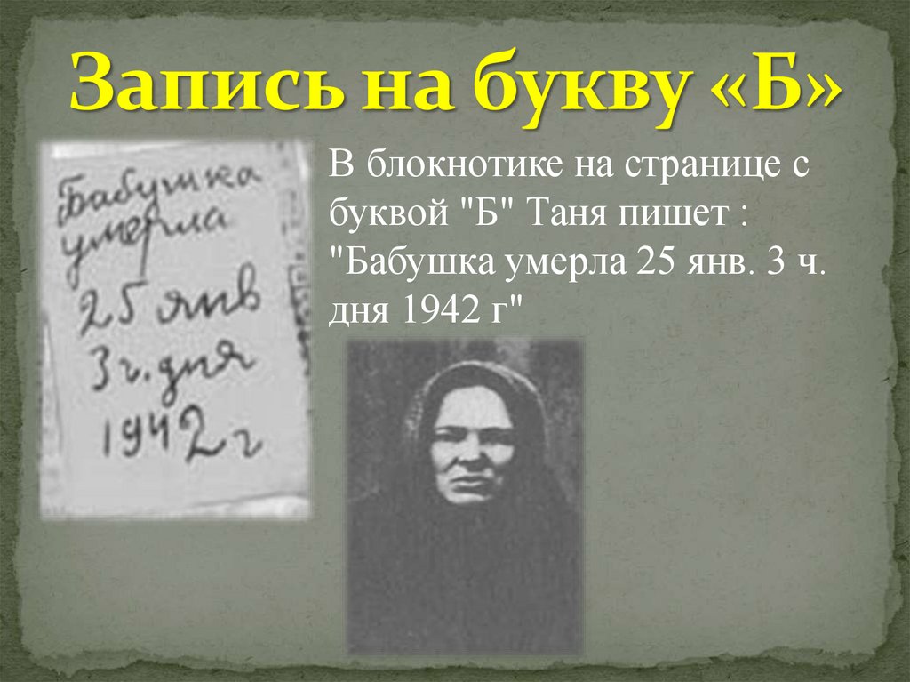дневник Тани Савичевой - презентация онлайн