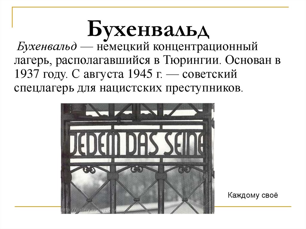 Концлагеря второй мировой войны презентация