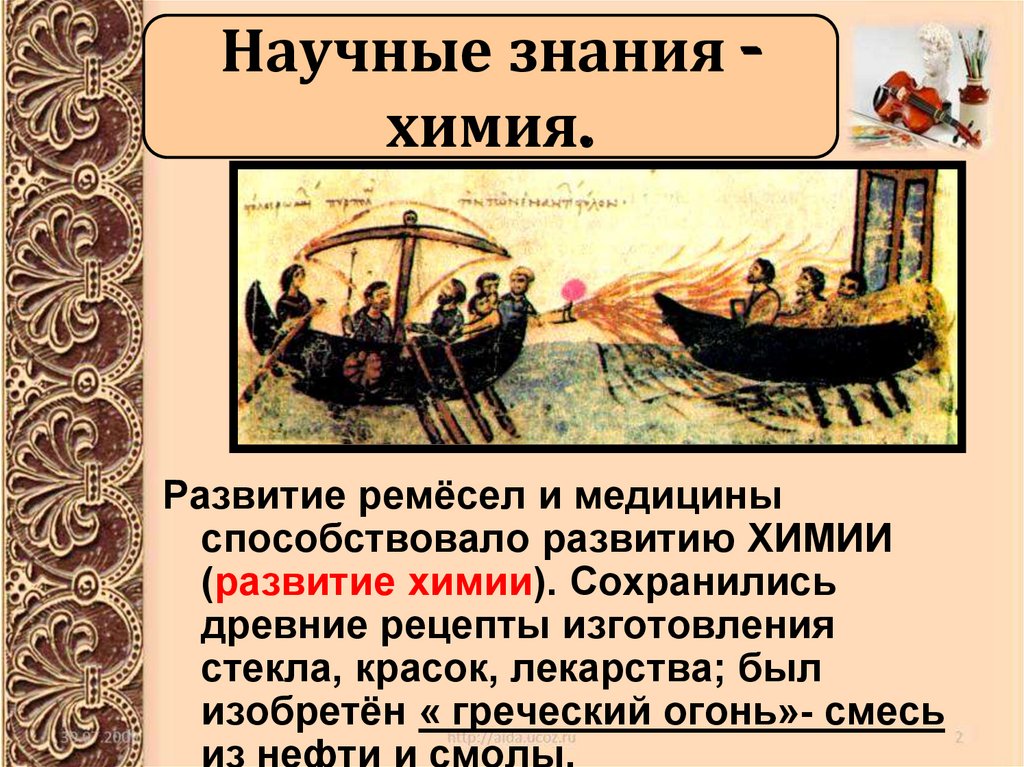 Научные знания - химия.