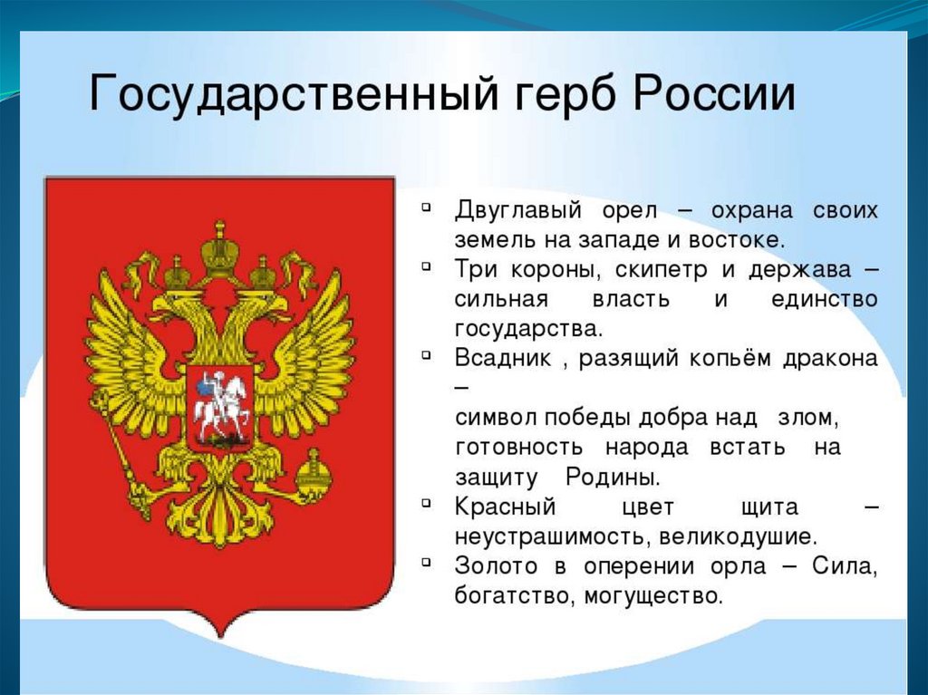 История герба россии презентация для детей