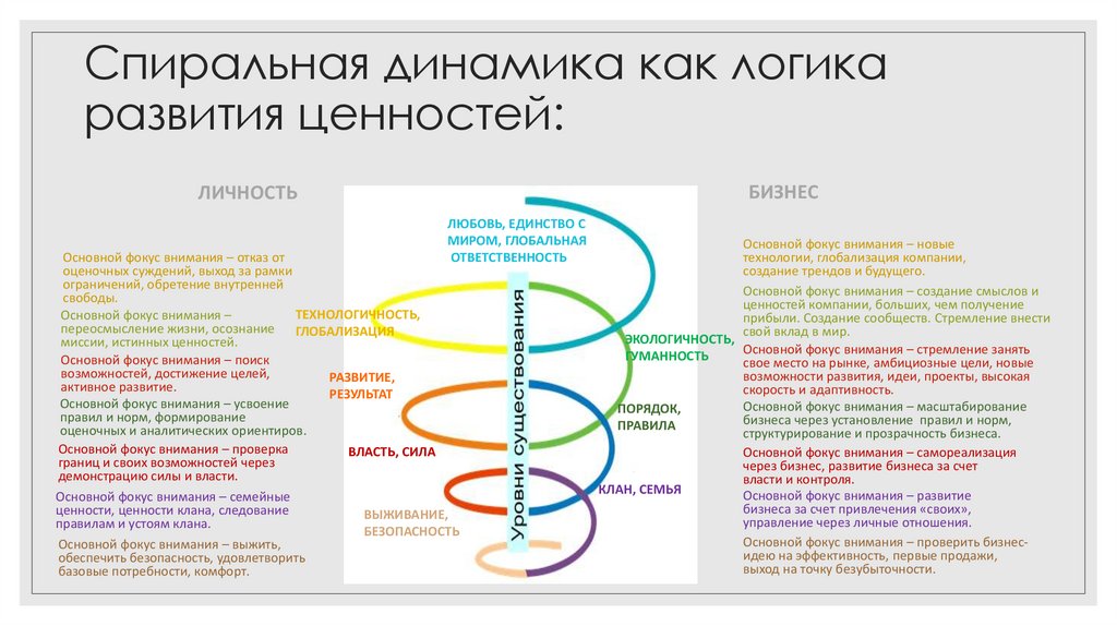 Спиральная динамика презентация