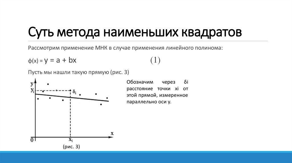Суть метода наименьших квадратов