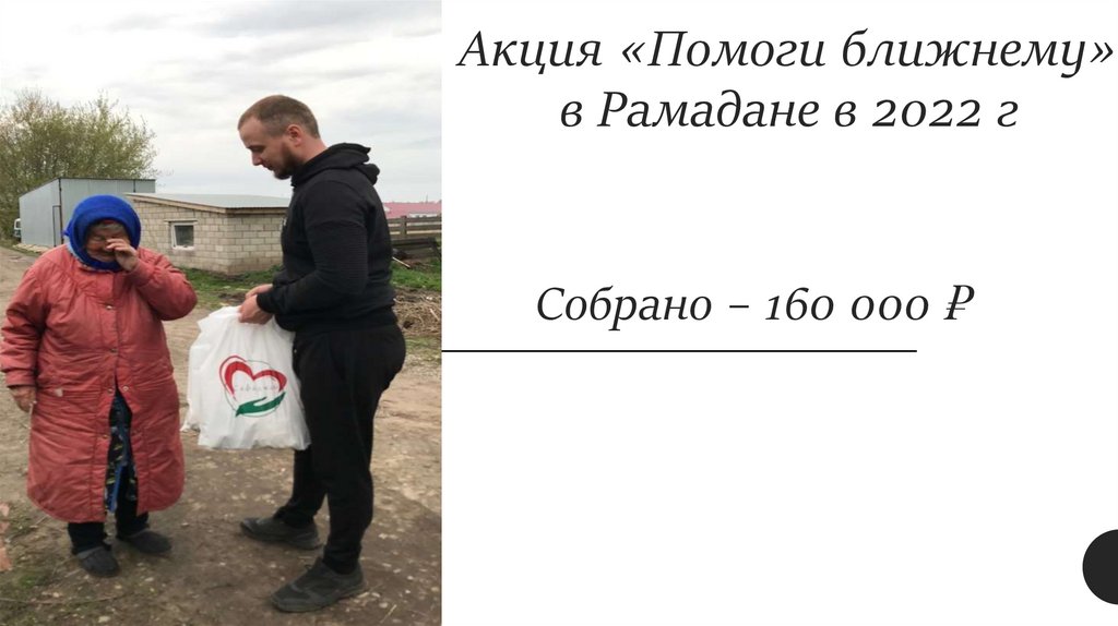 Акция «Помоги ближнему» в Рамадане в 2022 г