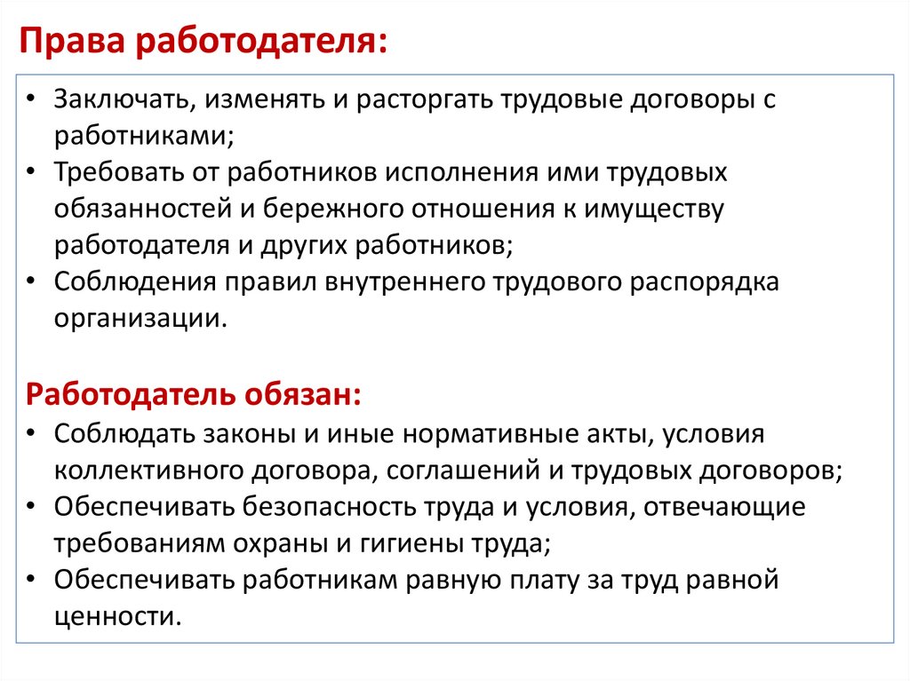 Право на труд Трудовые правоотношения Учимся устраиваться на работу