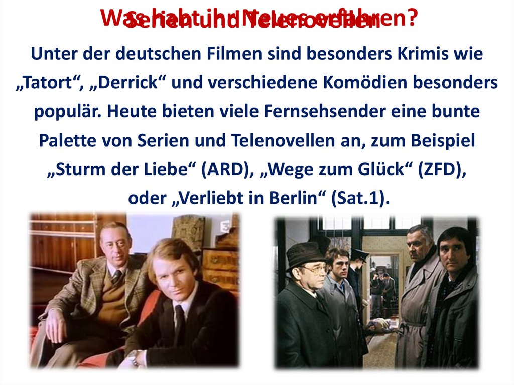 Serien und Telenovellen