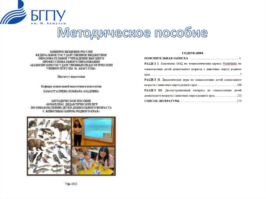 Методическое пособие