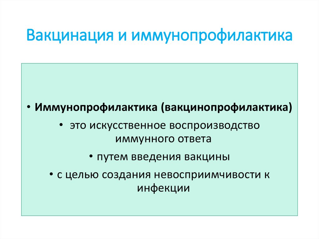 Составление планов проведения иммунопрофилактики