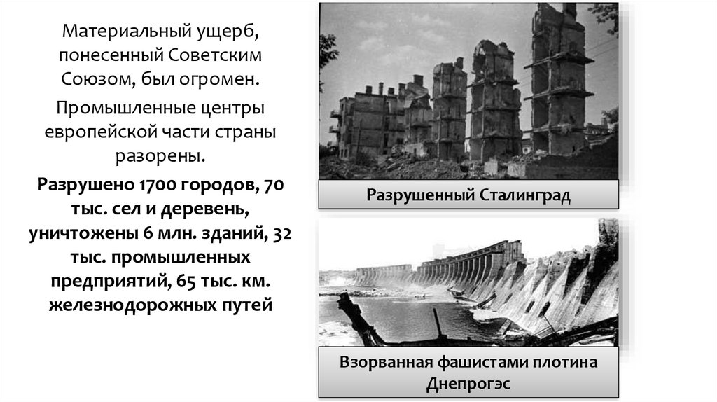 Проза после великой отечественной войны. Какие города восстановили после войны. Ущерб войны для СССР. Разрушение и разорение городов и деревень резкое сокращение.