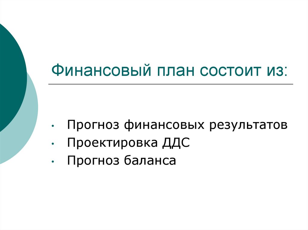 План состоящий из нескольких. Из чего состоит финансовая планирование. В чем заключается план презентации.