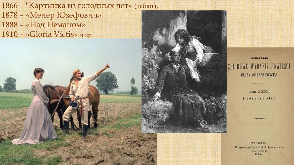Польская литература в рассказах. Элиза Ожешко (Эліза Ажэшка). «Дай ...