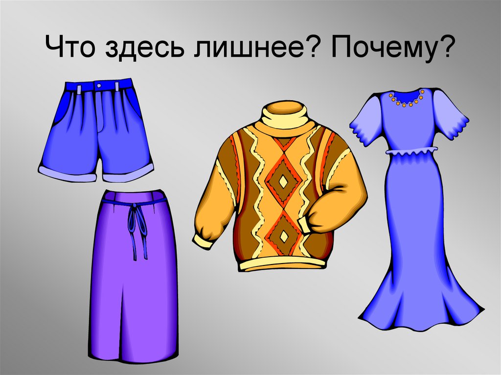 Что здесь лишнее? Почему?