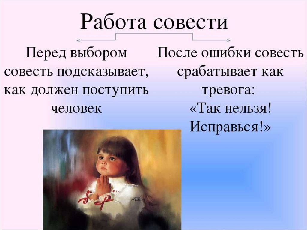 Совесть факты