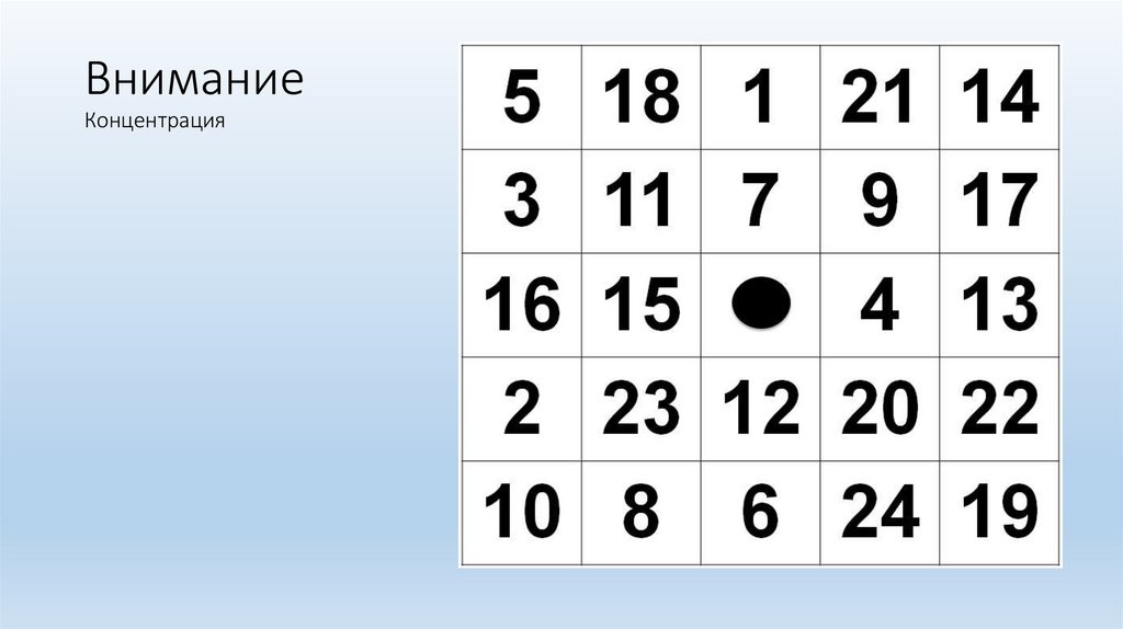 Внимание Концентрация
