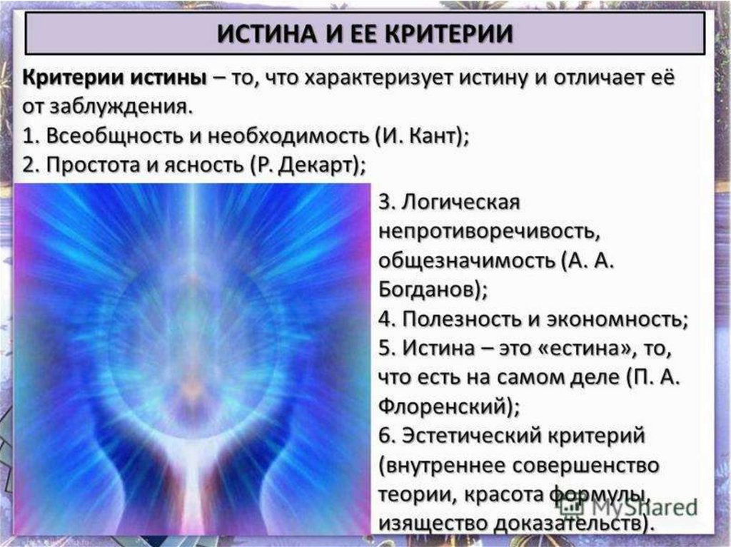 Область человеческих знаний. Критерий истины простота и ясность. Критерии истины всеобщность и необходимость. Критерии истинности Декарта. Кант истина.