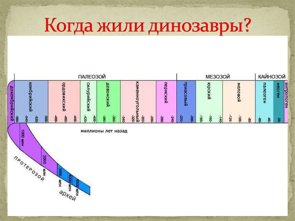 Когда жили динозавры?