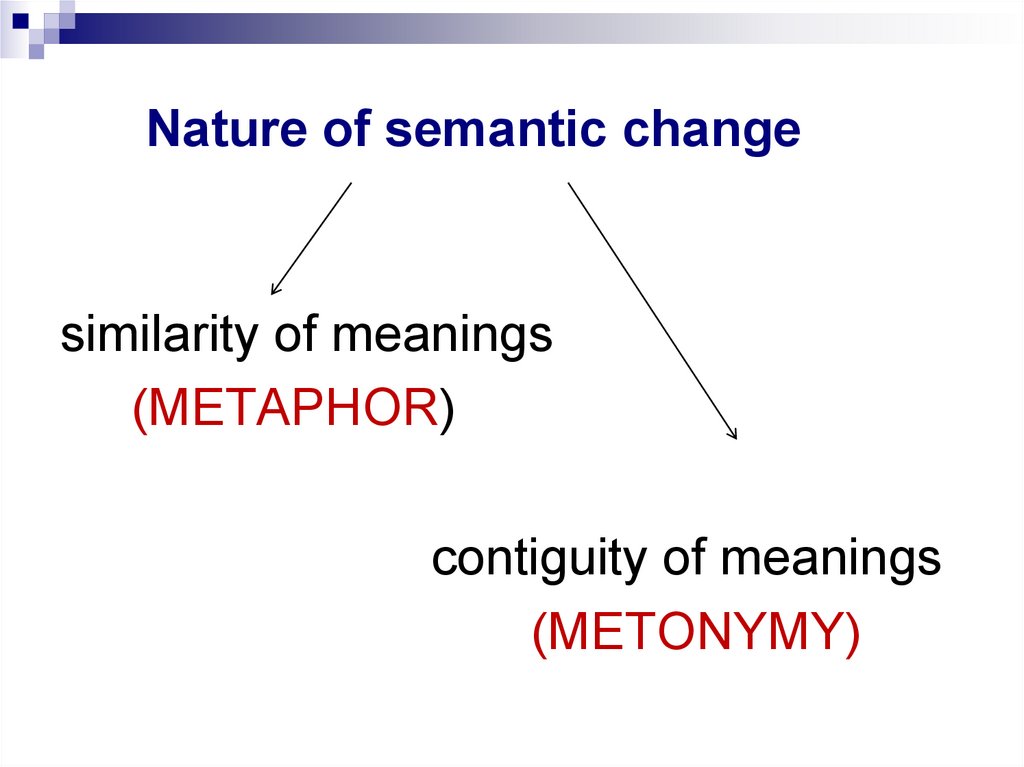 Nature of semantic change