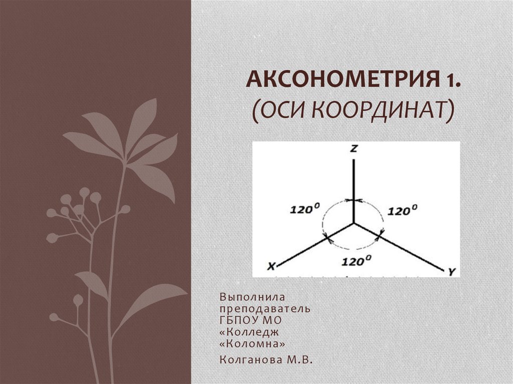 Проекции скоростей на оси координат