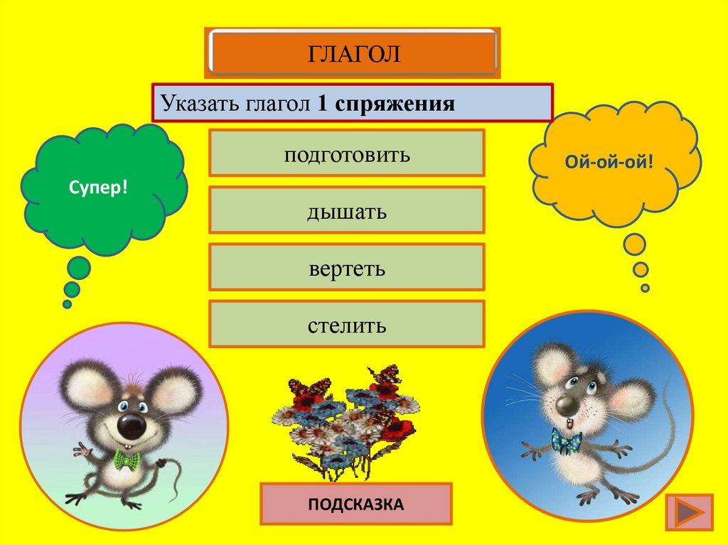 Вертел глагол. Слайд подсказка. Страна морфология рисунок.