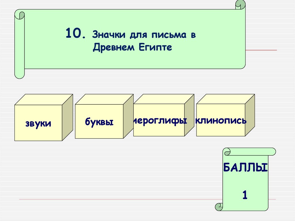 Контрольная работа по истории 5 древний египет