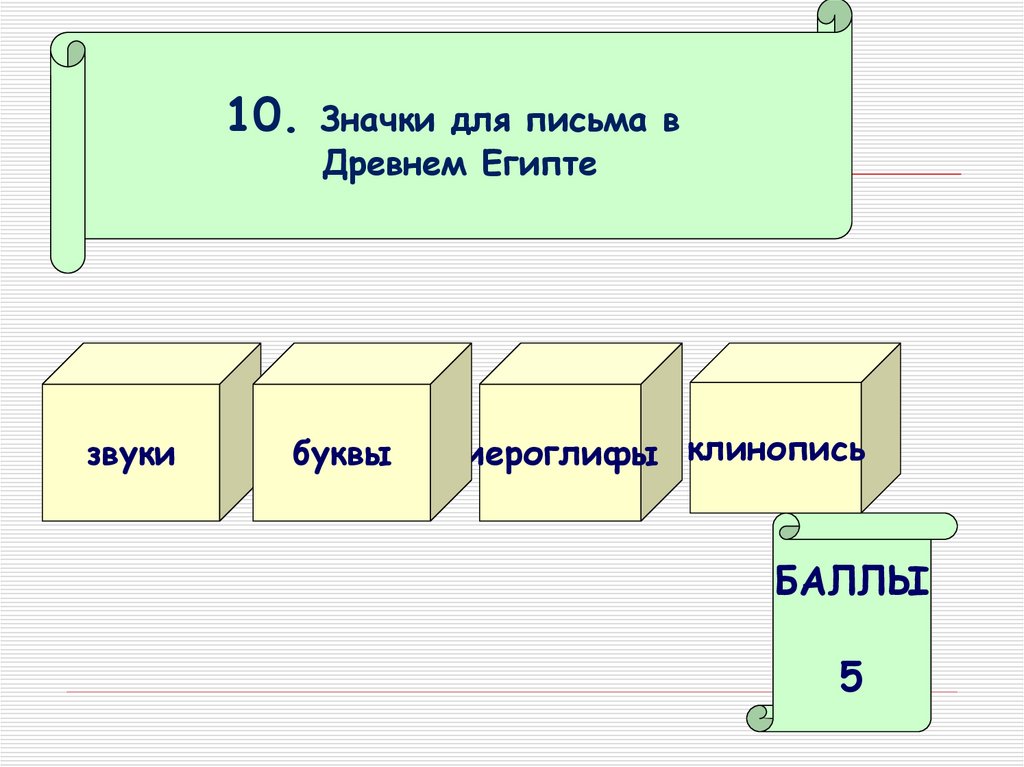 Контрольная работа по истории 5 древний египет