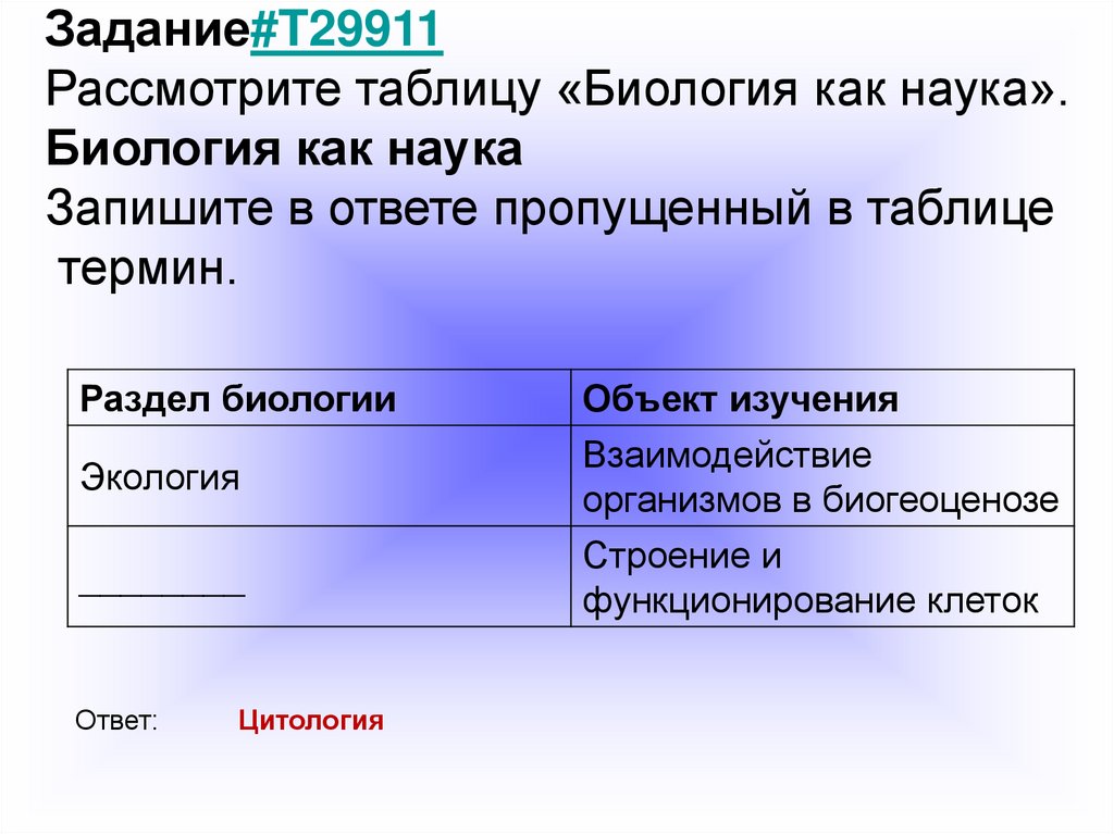 Рассмотрите таблицу уровни организации живой природы