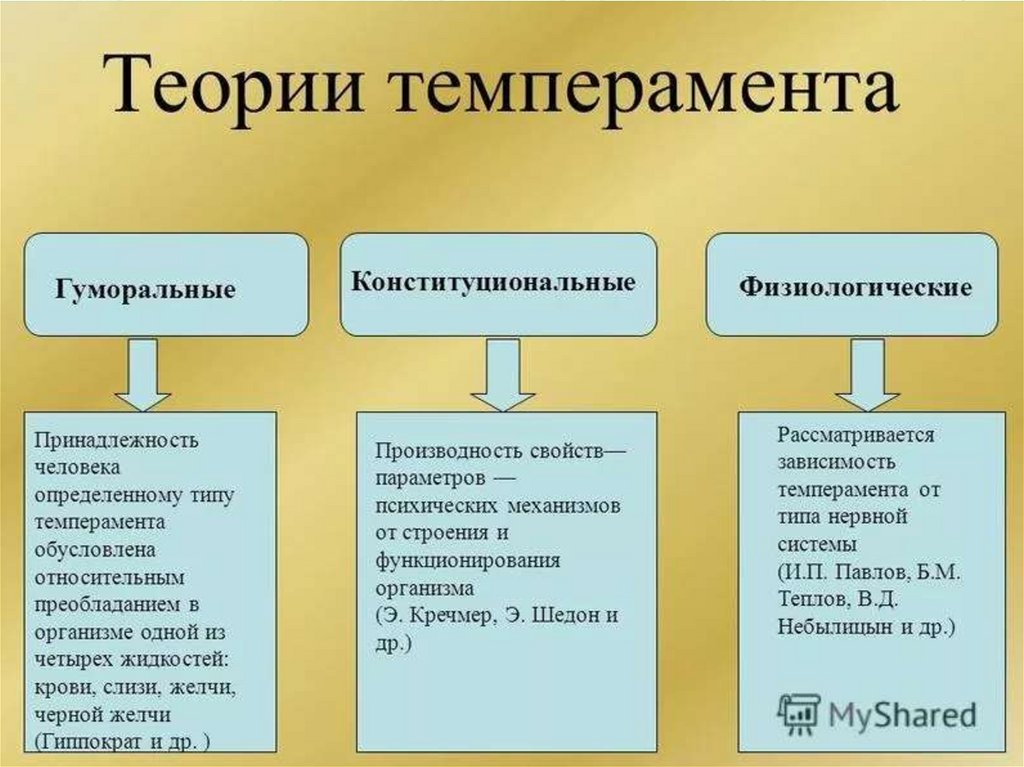 Определение понятия темперамент. Основные концепции темперамента. Основные теории темперамента кратко. Гуморальная теория темперамента. Физиологическая теория темперамента.