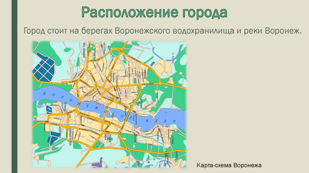 Воронеж презентация 2 класс