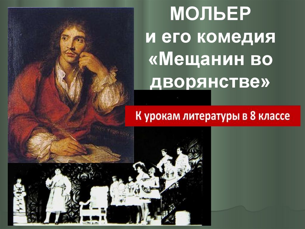 Мещанин во дворянстве урок в 8 классе презентация