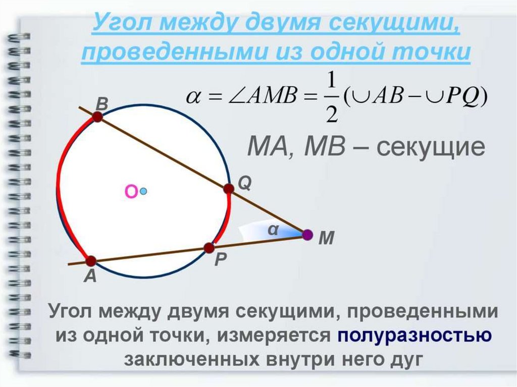 Пропорциональность отрезков хорд и секущих окружности 9 класс презентация погорелов