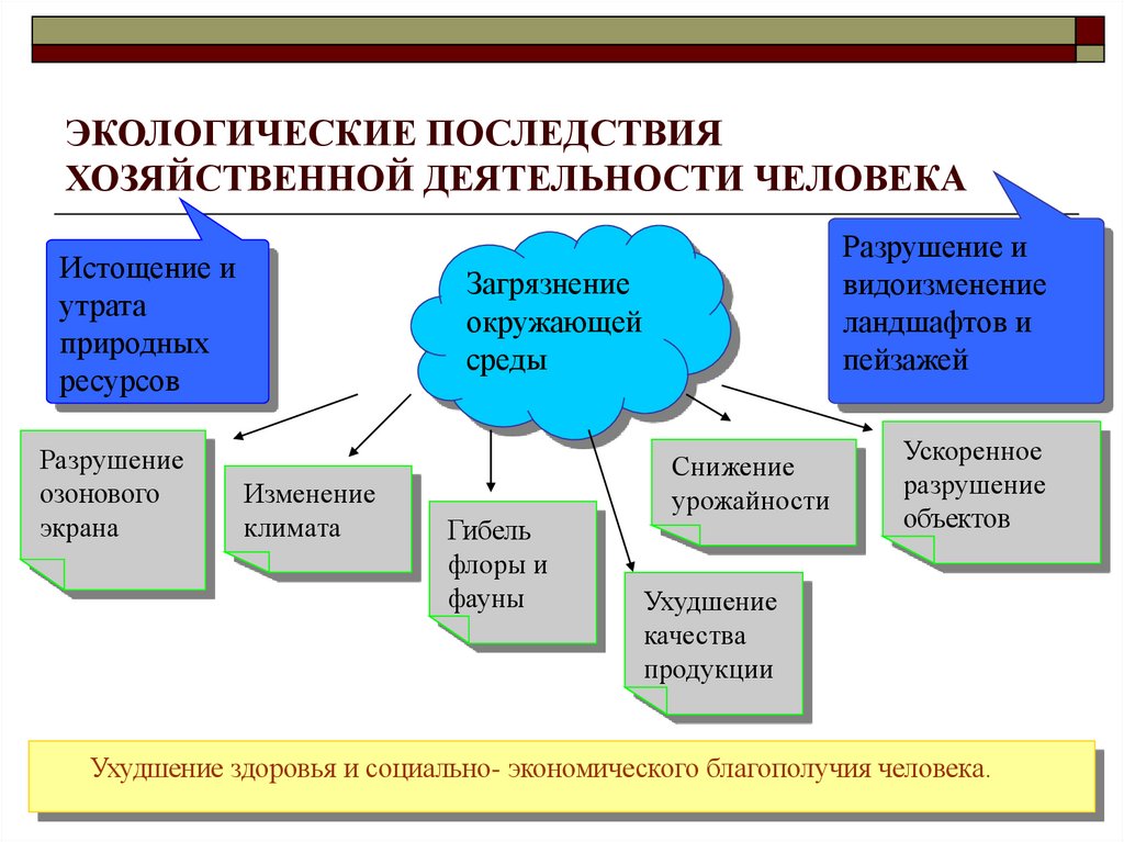 Презентация последствия деятельности человека