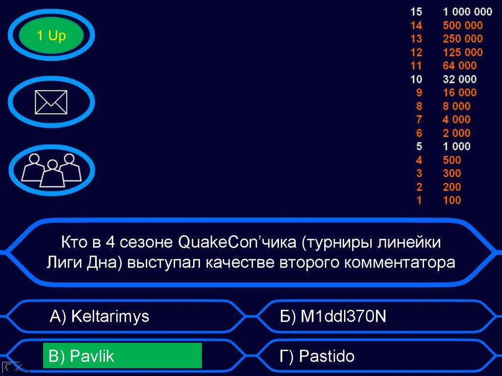 Кто в 4 сезоне QuakeCon’чика (турниры линейки Лиги Дна) выступал качестве второго комментатора
