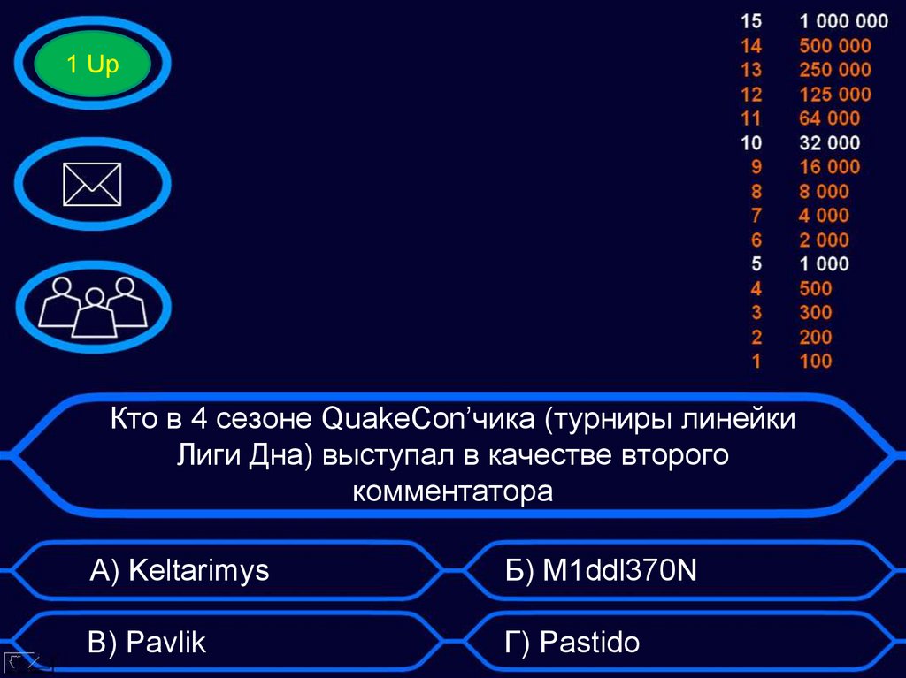 Кто в 4 сезоне QuakeCon’чика (турниры линейки Лиги Дна) выступал в качестве второго комментатора