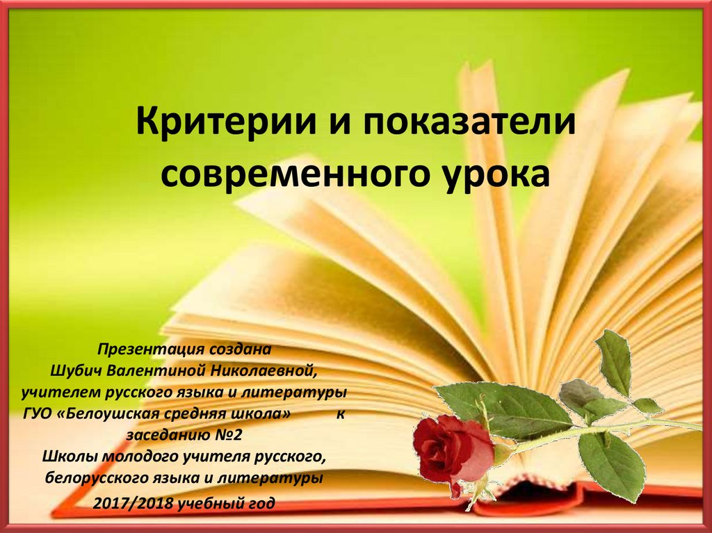 Презентации уроков 8 класса. Показатели современного урока. Требования к современному уроку чтения. Современный урок высказывания. Игры на уроках русского языка и литературы презентация.