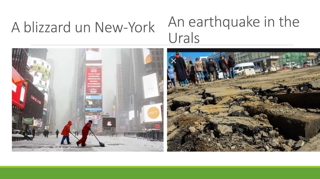 A blizzard un New-York