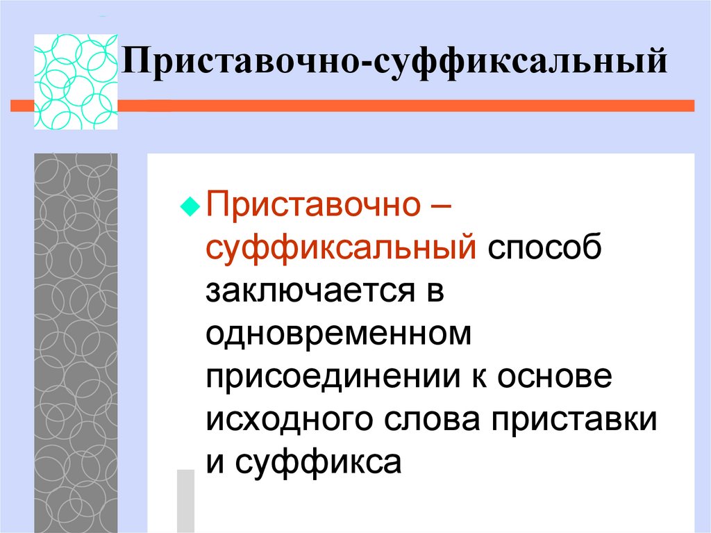 Суффиксальный способ это. Приставочнросуффиксиальный способ. Приставочноисуфиксальный способ. Приставочно суффкисальныйпособ. Приставочно суффиксальный СПО.