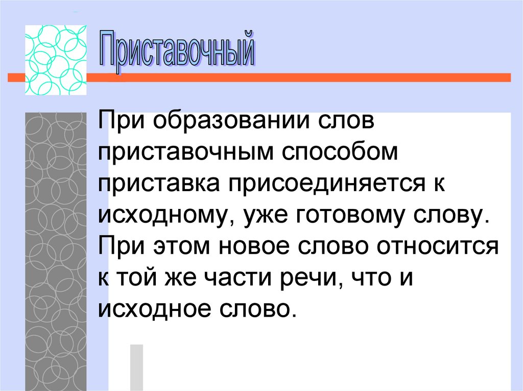 Слово образовано приставочным способом