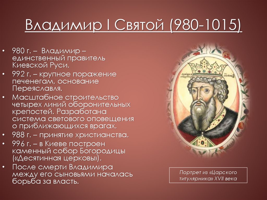 Первые 5 русских князей