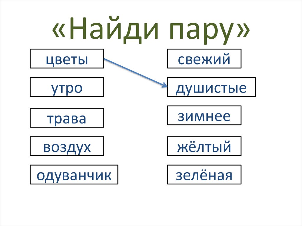 «Найди пару»
