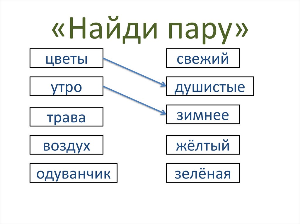 «Найди пару»