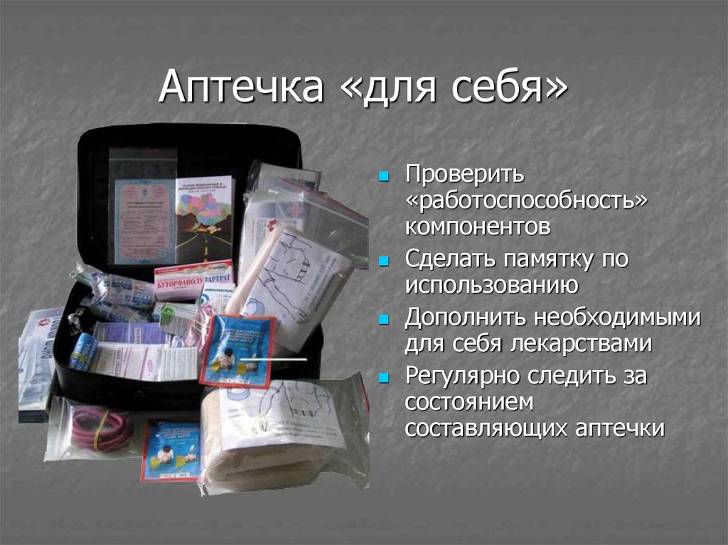 Презентация аптечка первой помощи