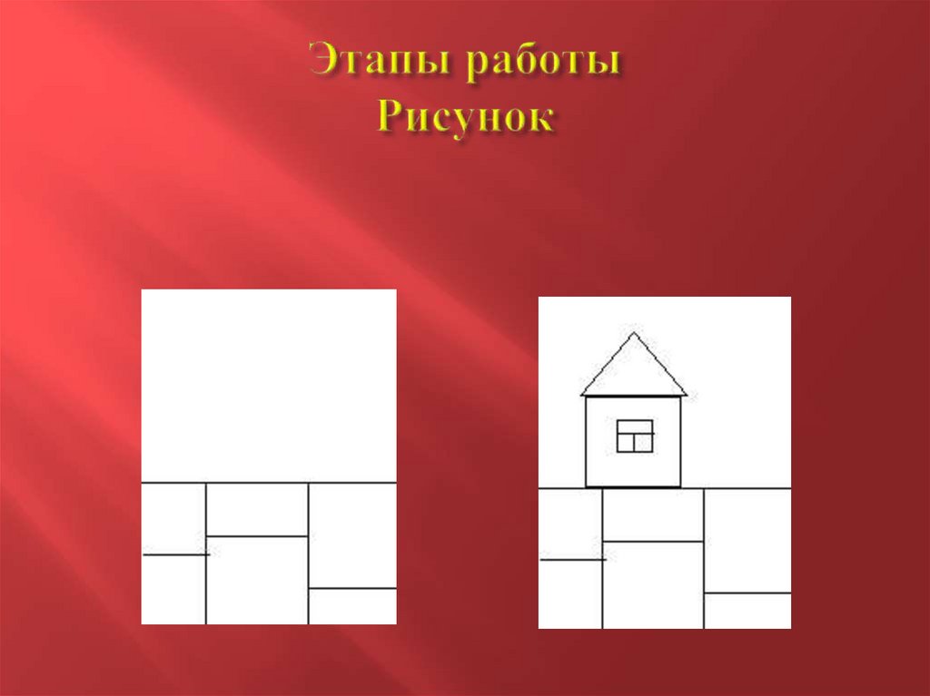 Этапы работы Рисунок