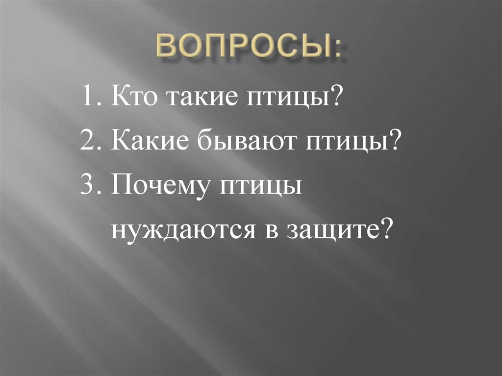 Вопросы: