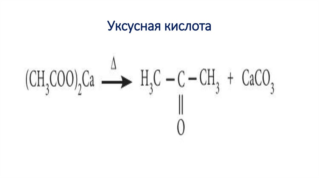 Реакция уксусной кислоты с карбонатами