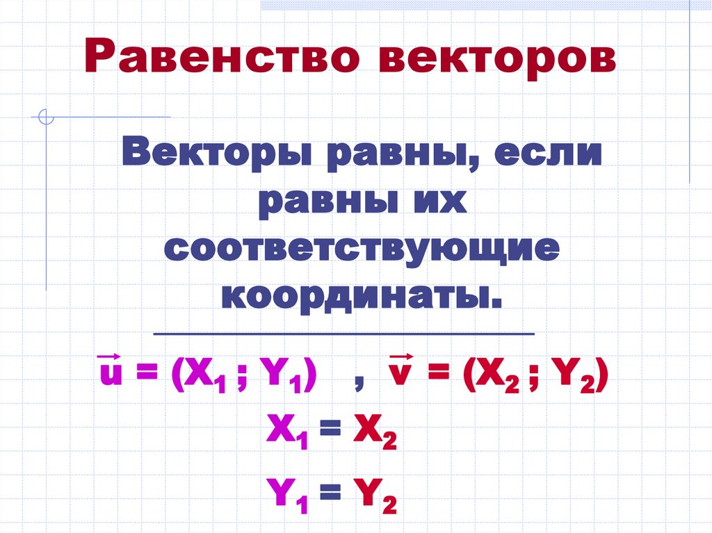 Определите неизвестную координату если векторы