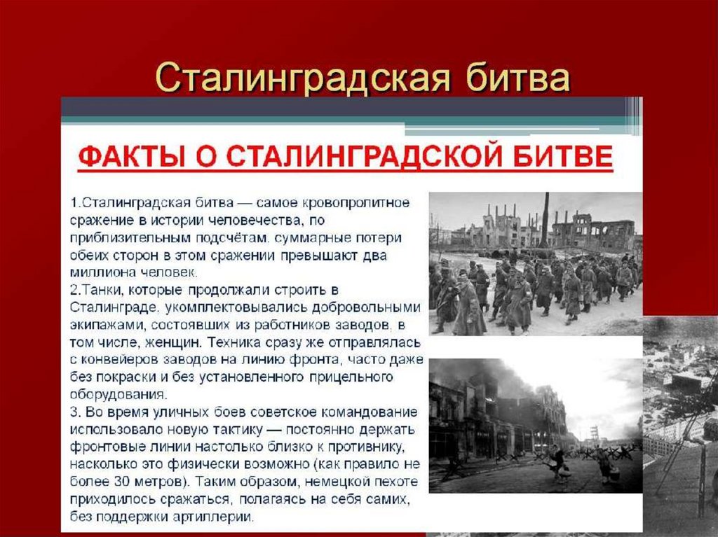 Сталинградская битва в схемах и таблицах