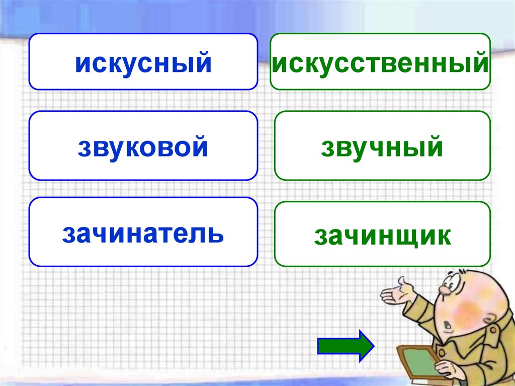 Понятный понятливый паронимы