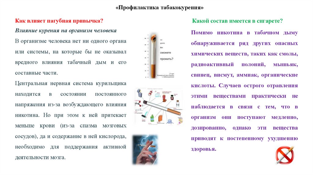 Презентация на тему профилактика курения