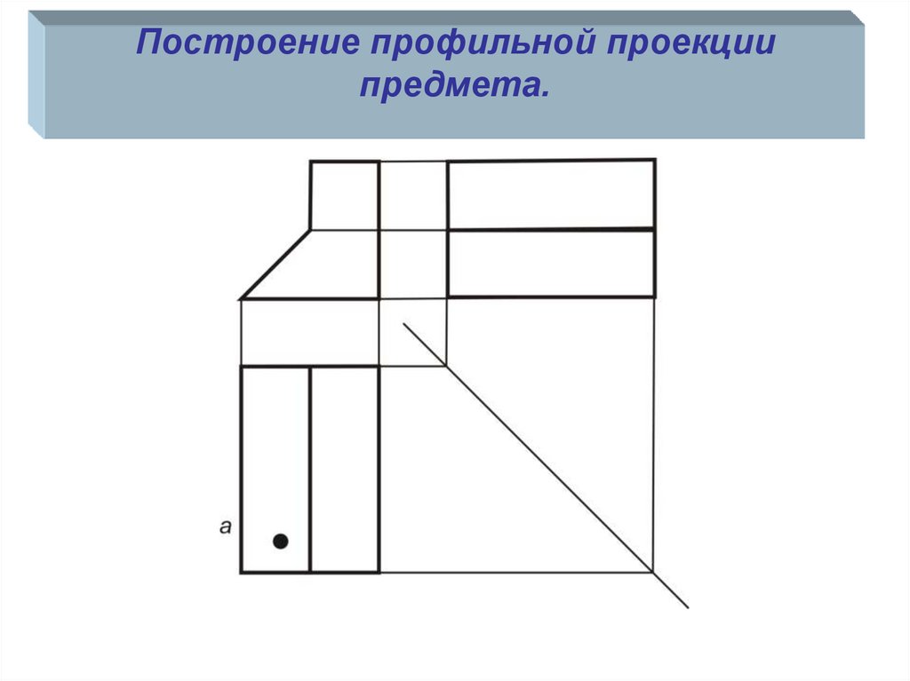 Построить профильную проекцию